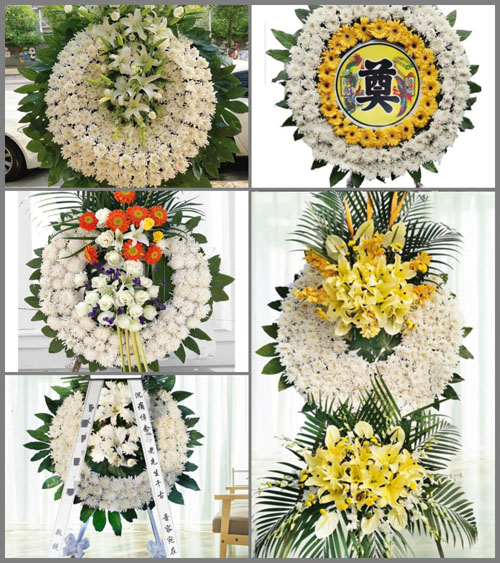广东梅州市五华县梅林镇招田村花圈速递